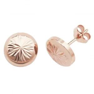 9ct Rose Gold Stud Earrings ES541R