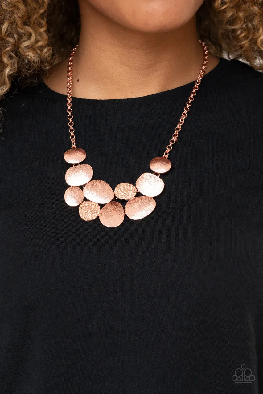 A Hard LUXE Story Copper Paparazzi Necklace