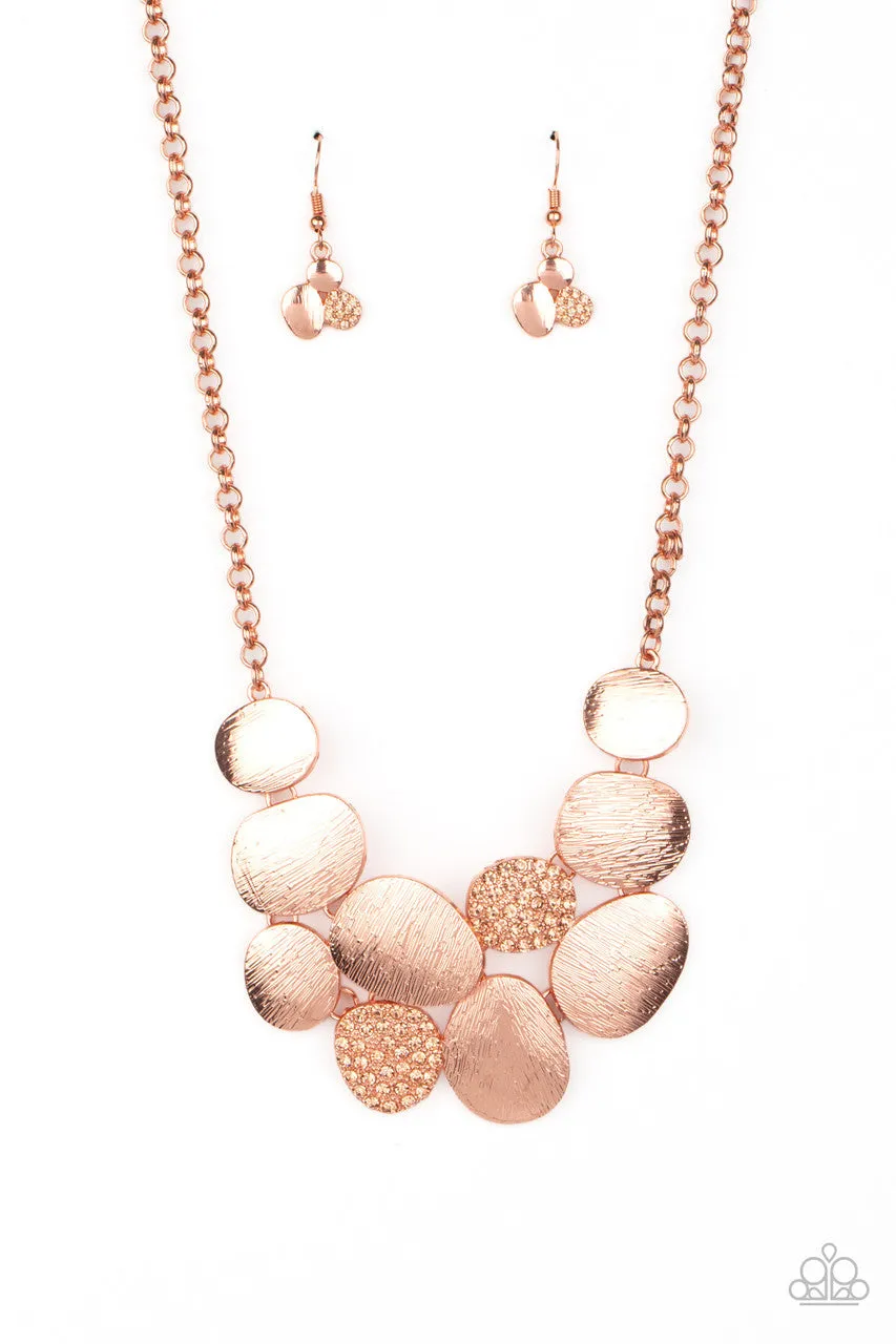 A Hard LUXE Story Copper Paparazzi Necklace