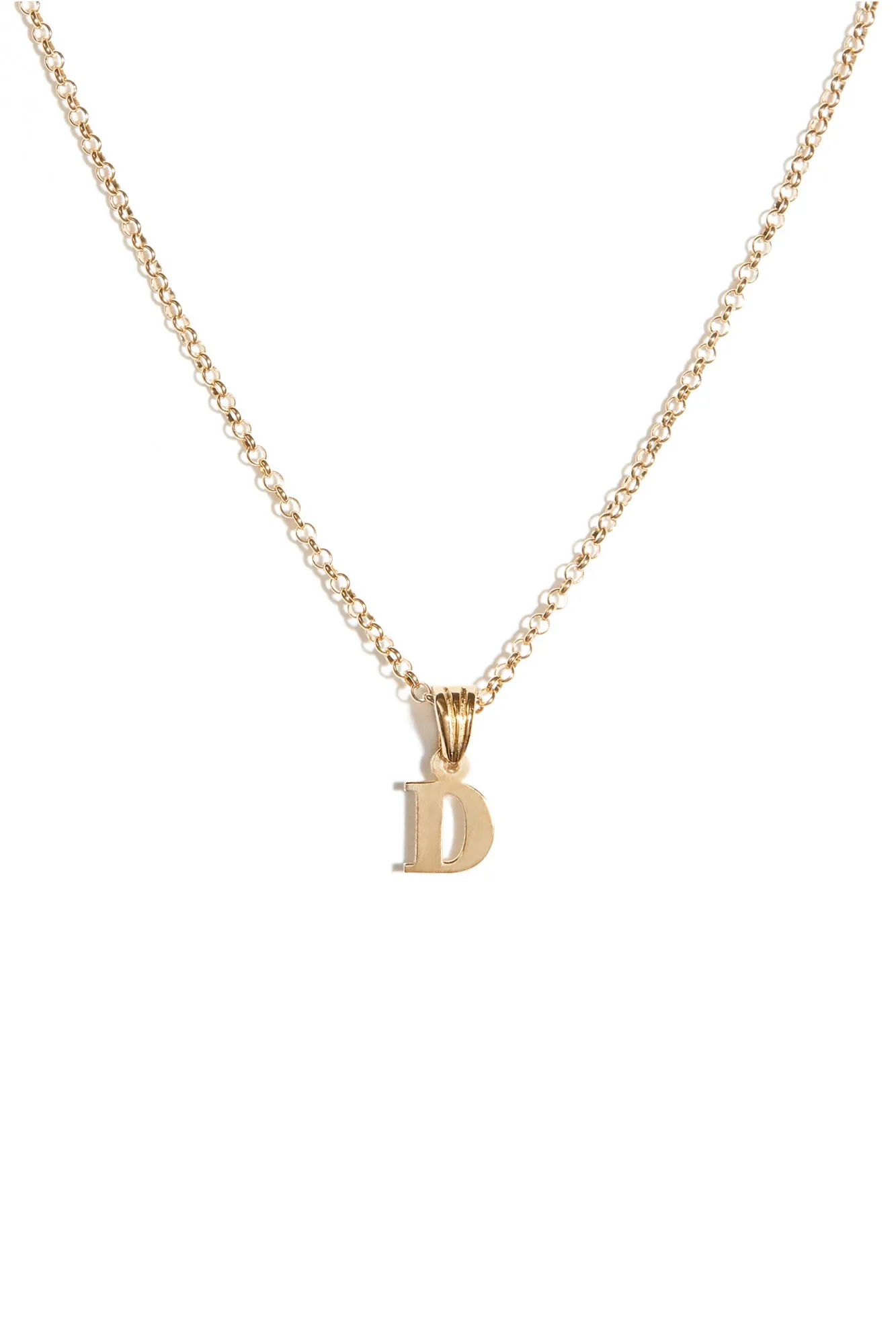 Alphabetic Pendant in Gold