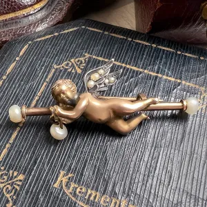 Antique Cherub Pin