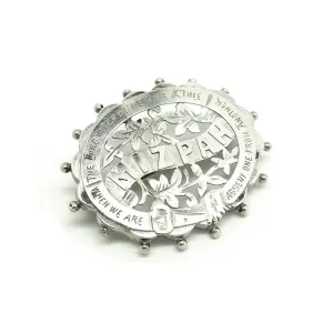 Antique Victorian 1892 Mizpah Sterling Silver Brooch