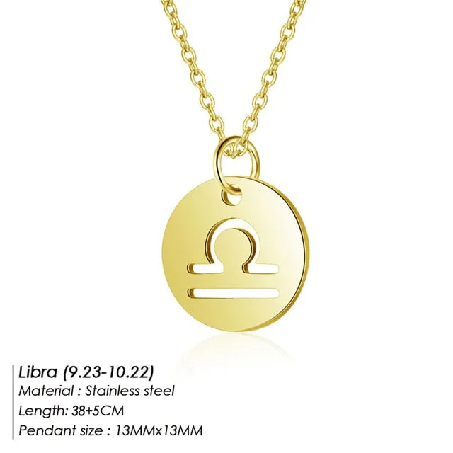 Aries Leo 12 Constellations Jewelry Kids Christmas Gifts