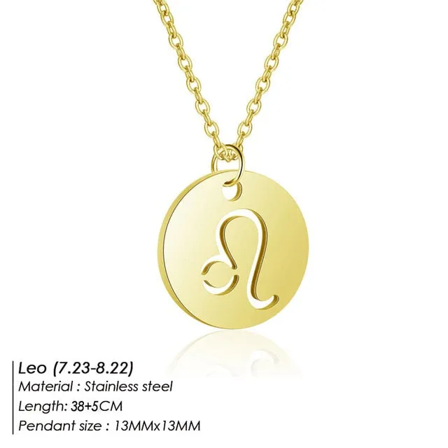 Aries Leo 12 Constellations Jewelry Kids Christmas Gifts