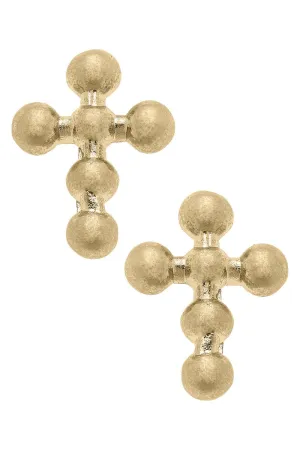 Beaded Cross Stud