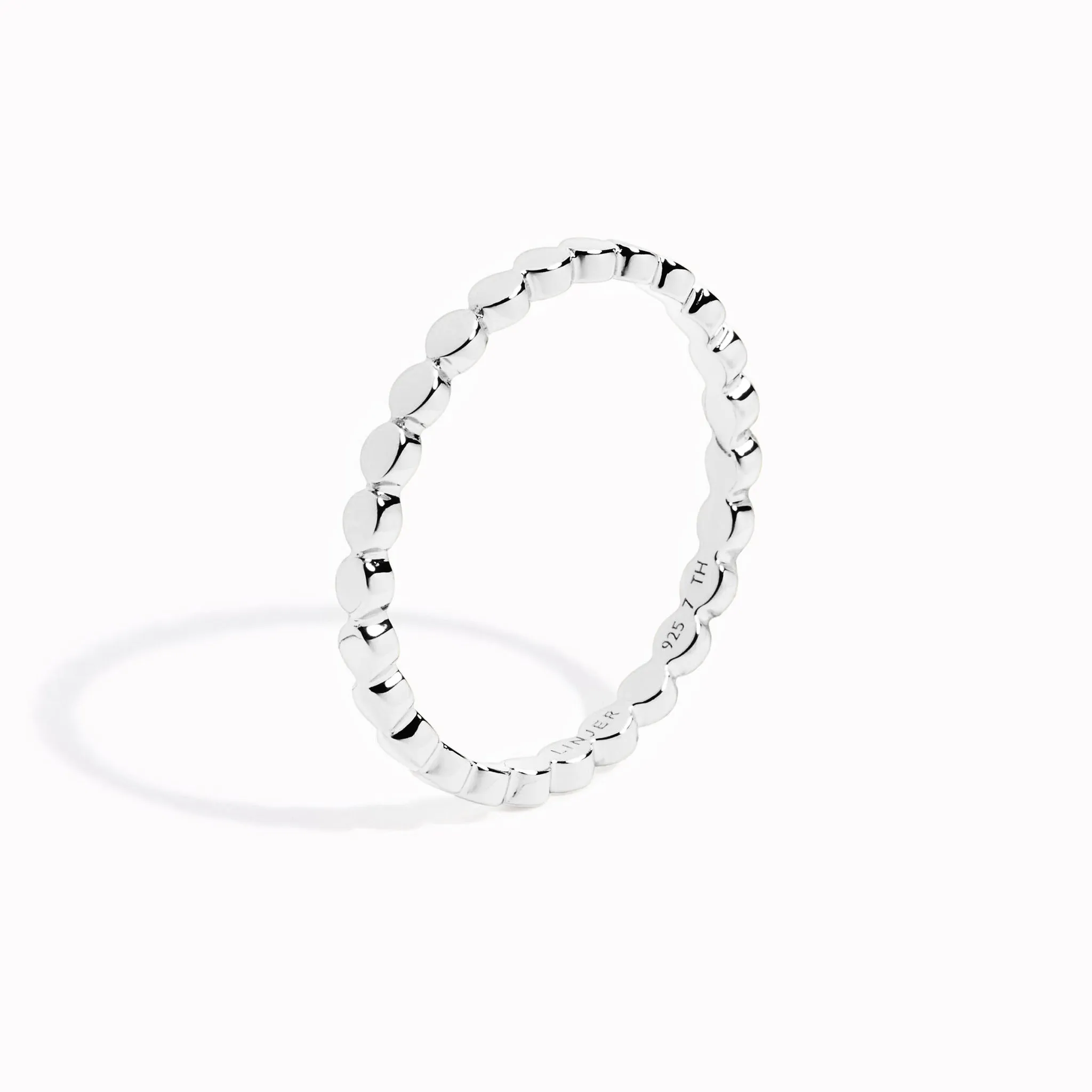 Beaded Ring Silver - Irene