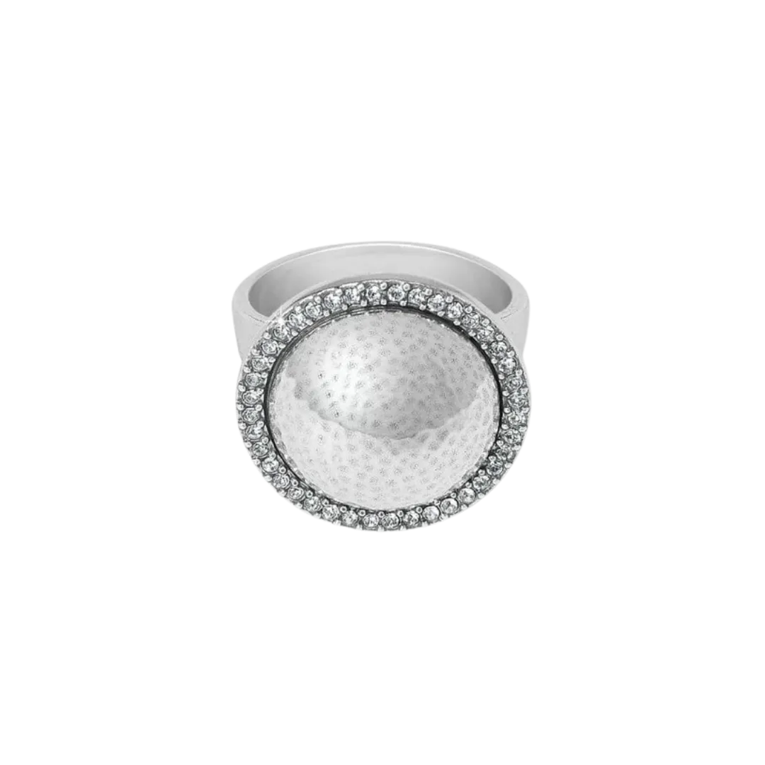 Brighton Women's Meridian Geo Dew Domed Silver Ring