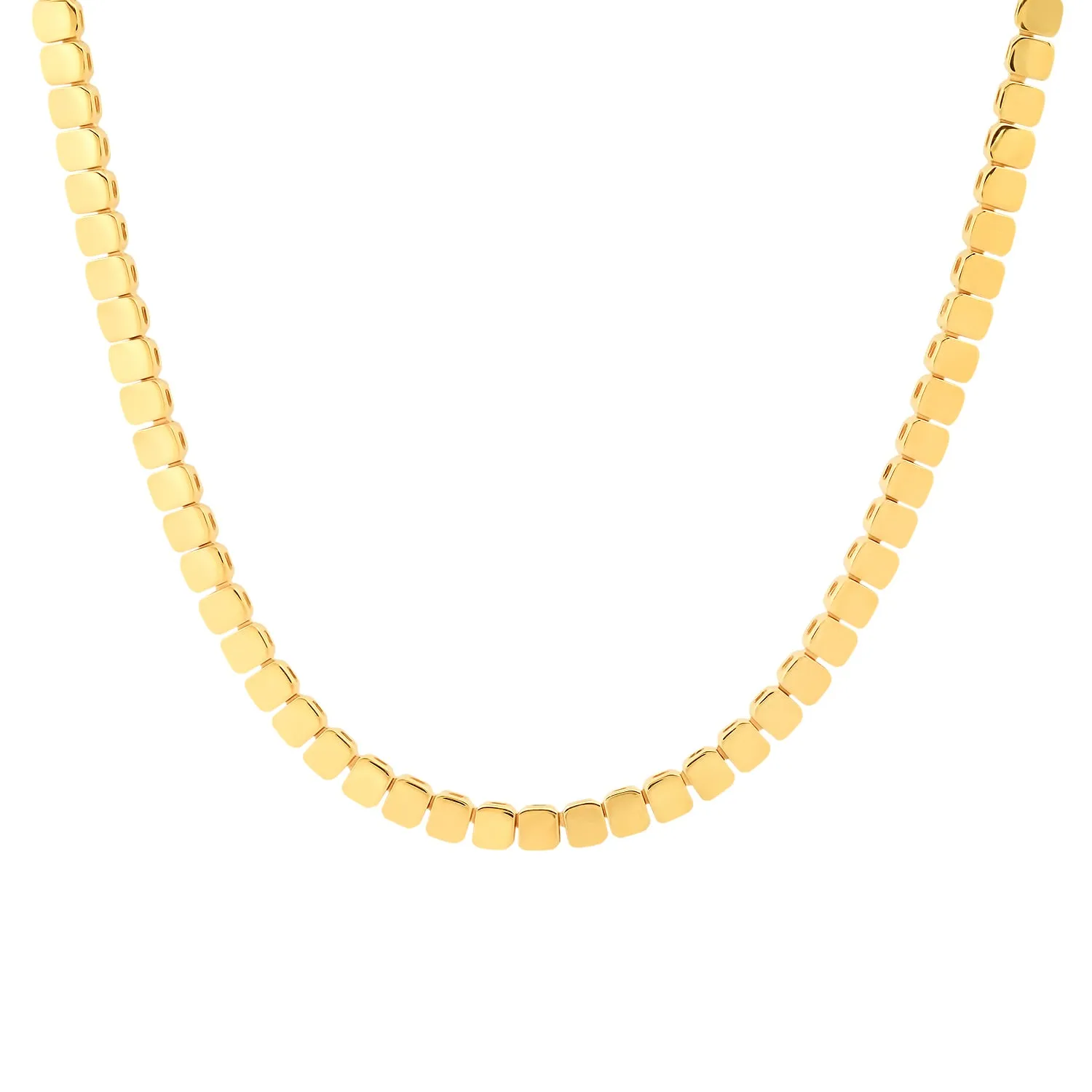 Classic Gold Square Collar Necklace