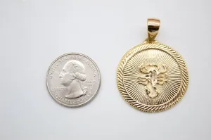 Delicate 18k Gold Filled Scorpio Coin Medallion