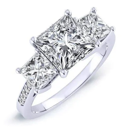 Dietes - GIA Natural Princess Diamond Engagement Ring