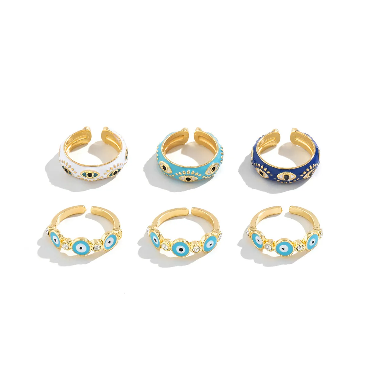 Elegant Open Ring Set with Eye-catching Design for Stylish Women