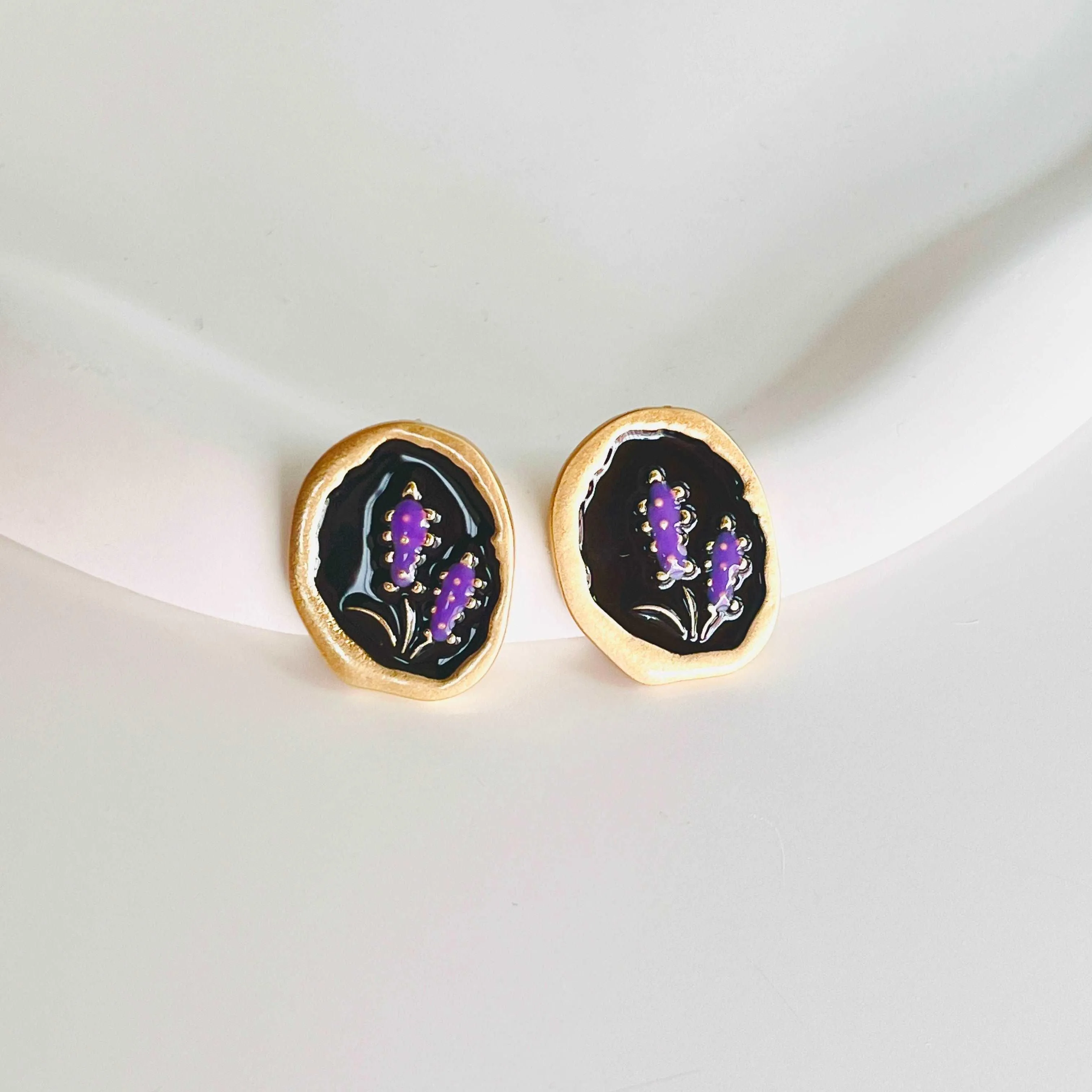 French Lavender Earrings