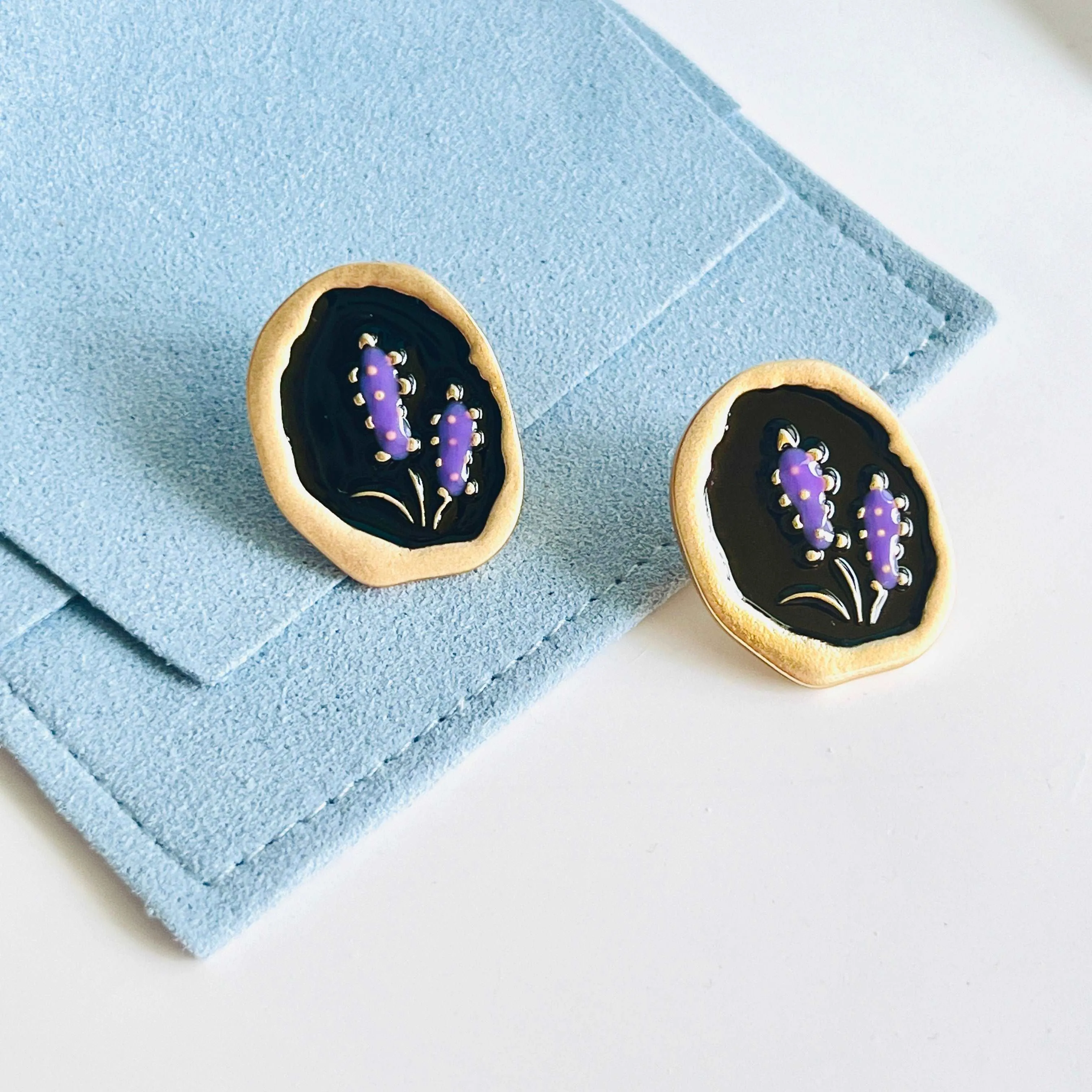 French Lavender Earrings