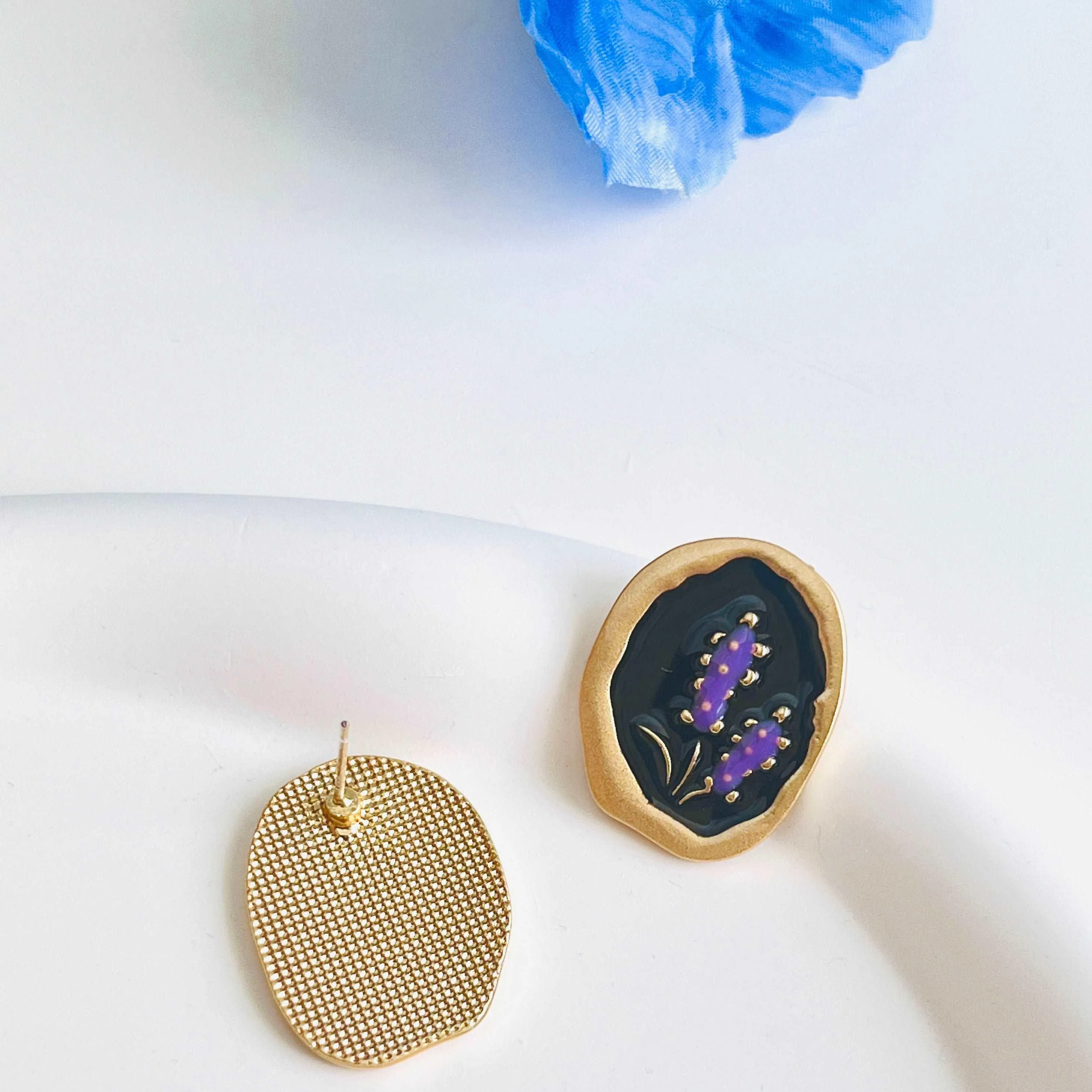 French Lavender Earrings