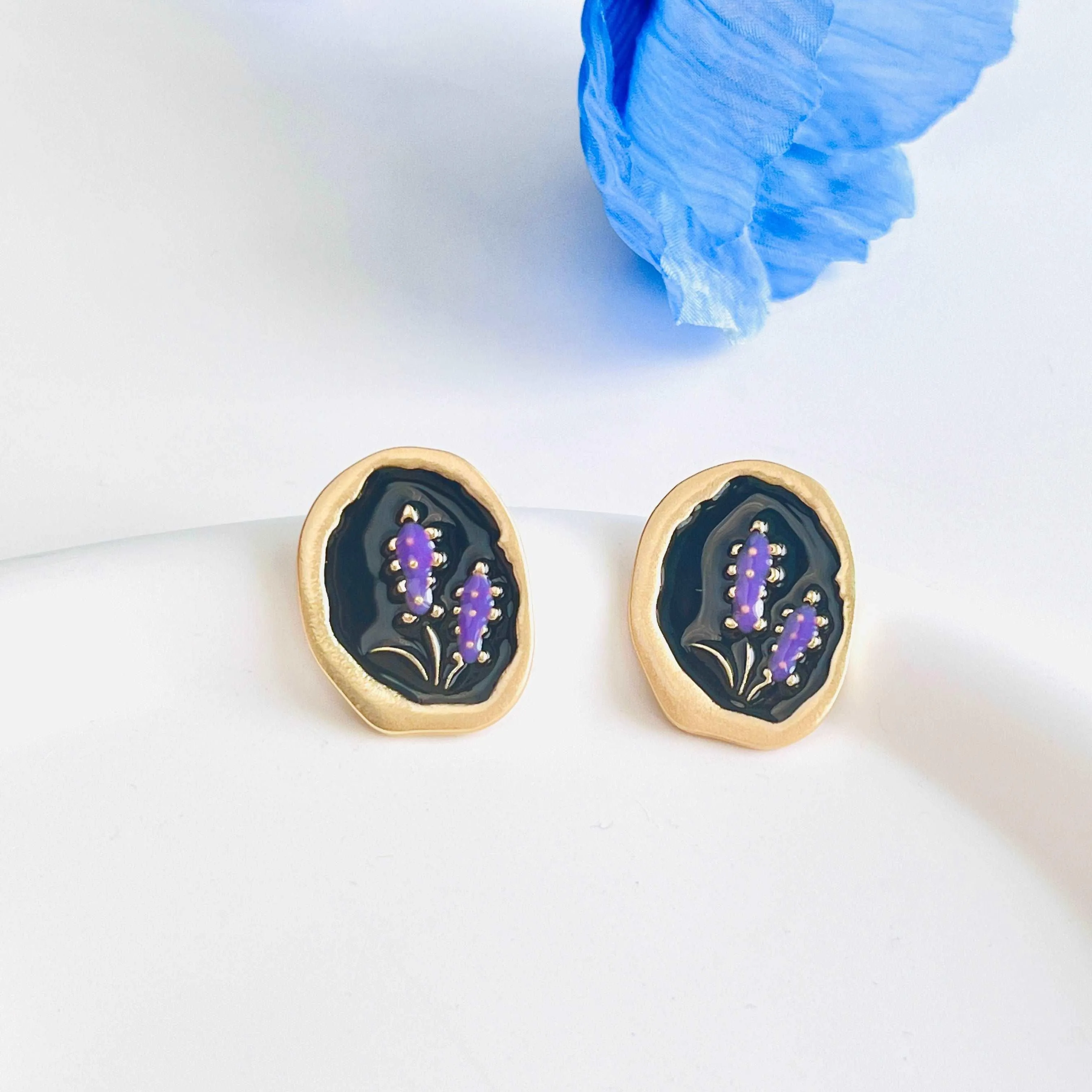 French Lavender Earrings