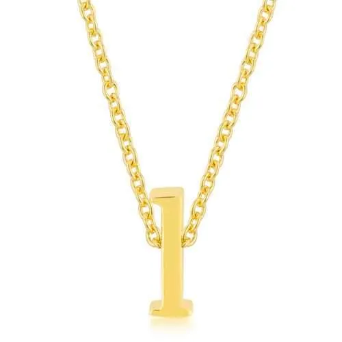 Golden Initial L Pendant