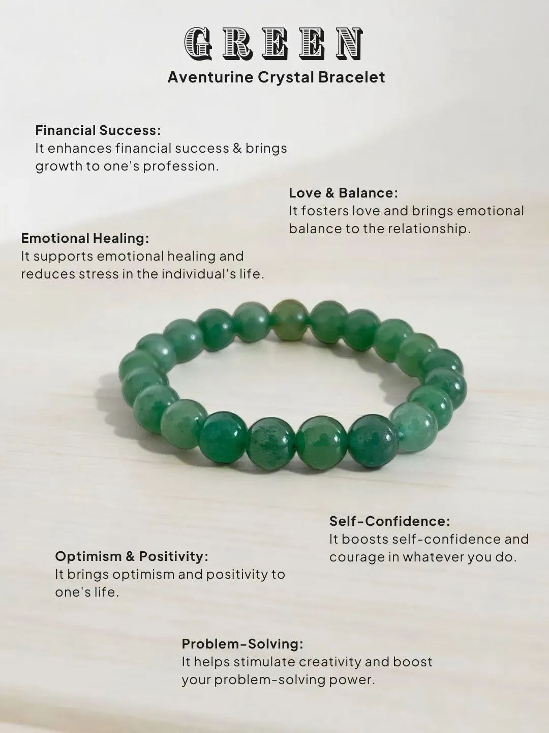 Green Aventurine Crystal Bracelet