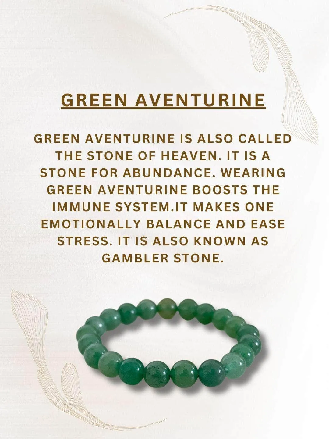 Green Aventurine Crystal Bracelet