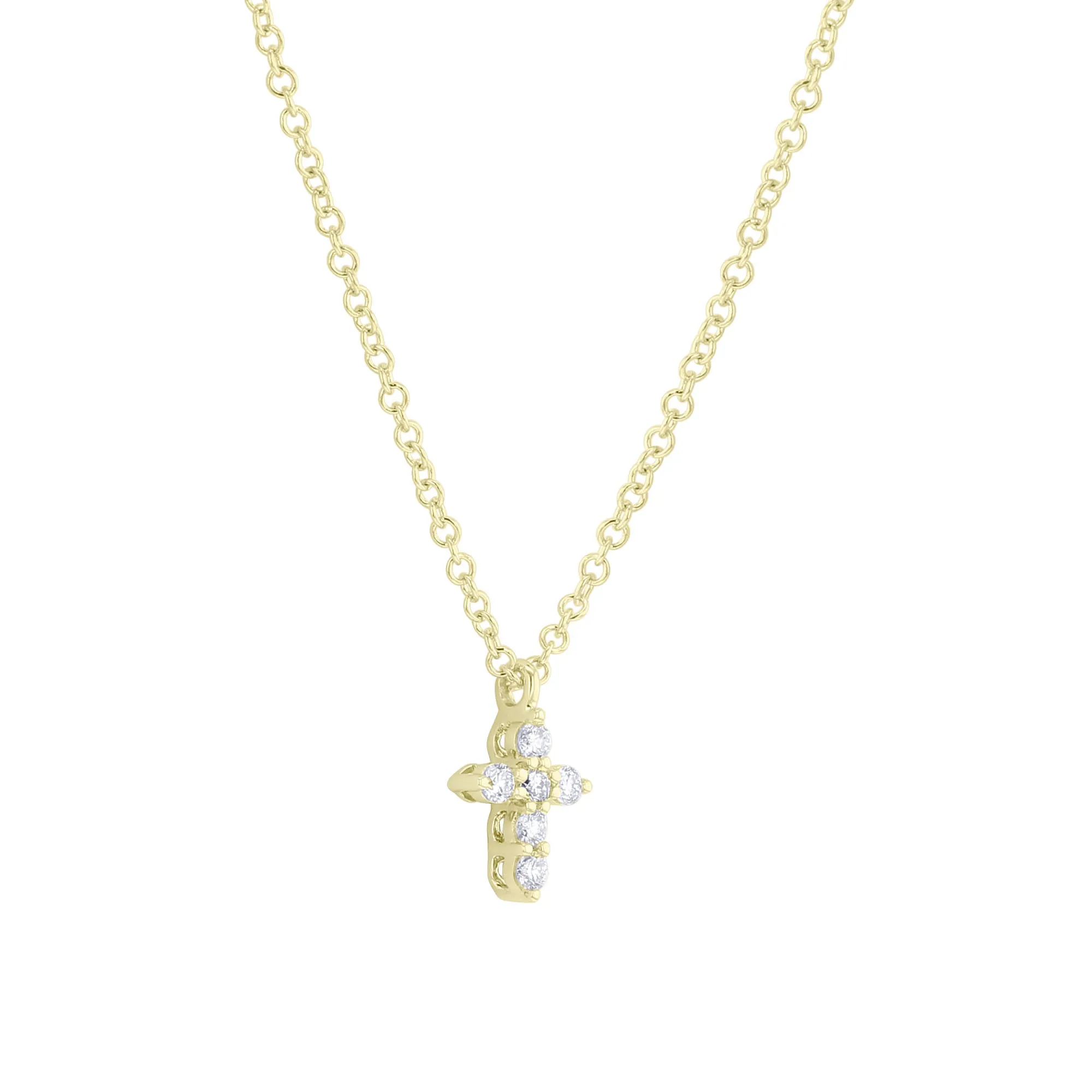 Holy Diamond Cross Necklace 1/10ct