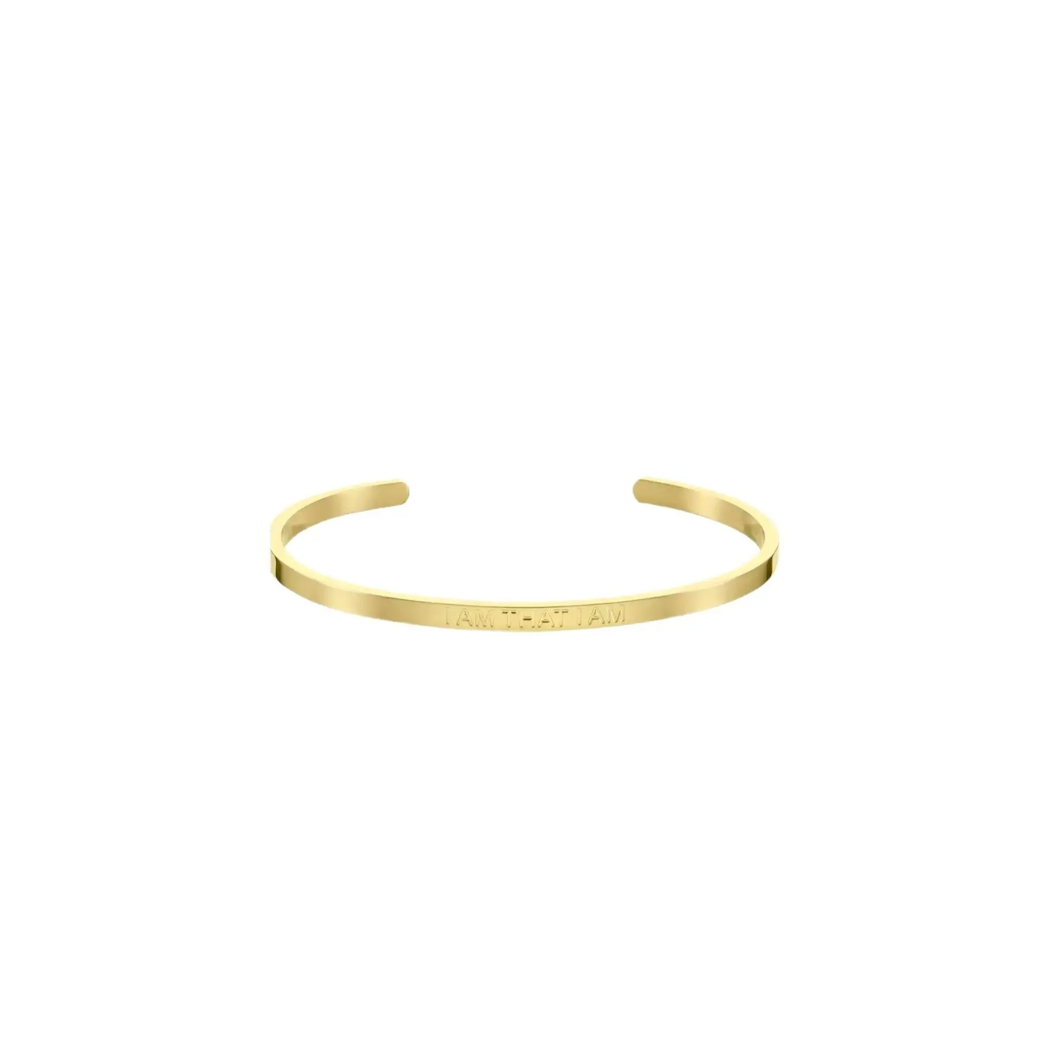 ‘I Am That I Am’ Affirmation Bracelet Gold