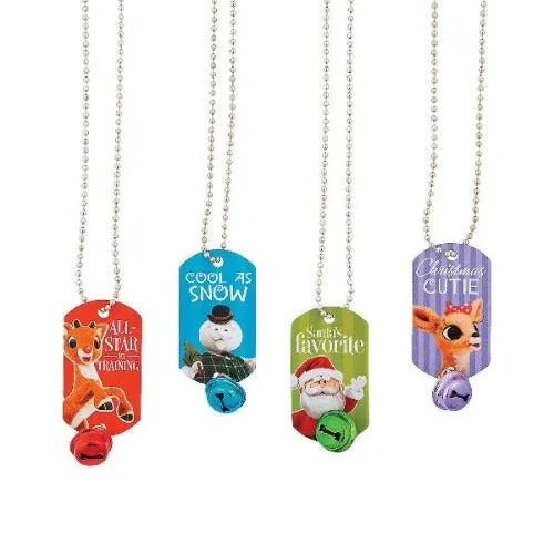 Jingle Bell Dog Tag Necklaces