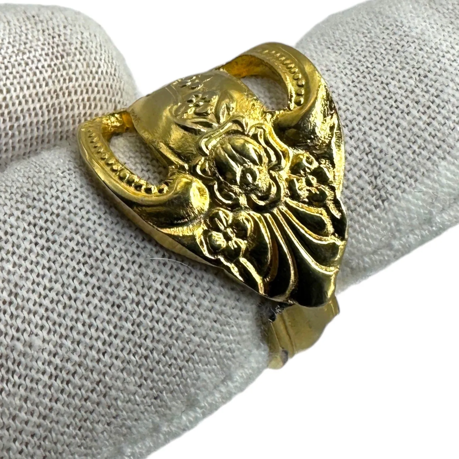 King Arthur’s Gold Electroplated Artisan Spoon Artisan Ring