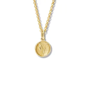 Lily of the Valley Necklace Pendant Yellow Gold