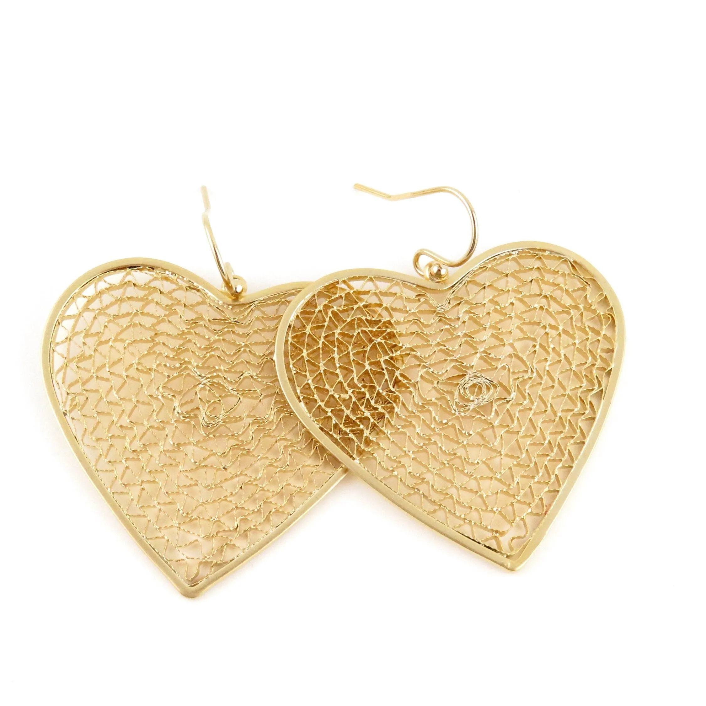 Mesh Heart Earrings