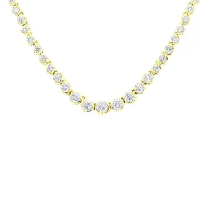 Miracle Diamond Tennis Necklace 3 1/2ct