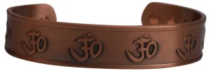 New Pure Powerful OM Magnetic Copper Bracelet Religious for Arthritis and Pain Relief