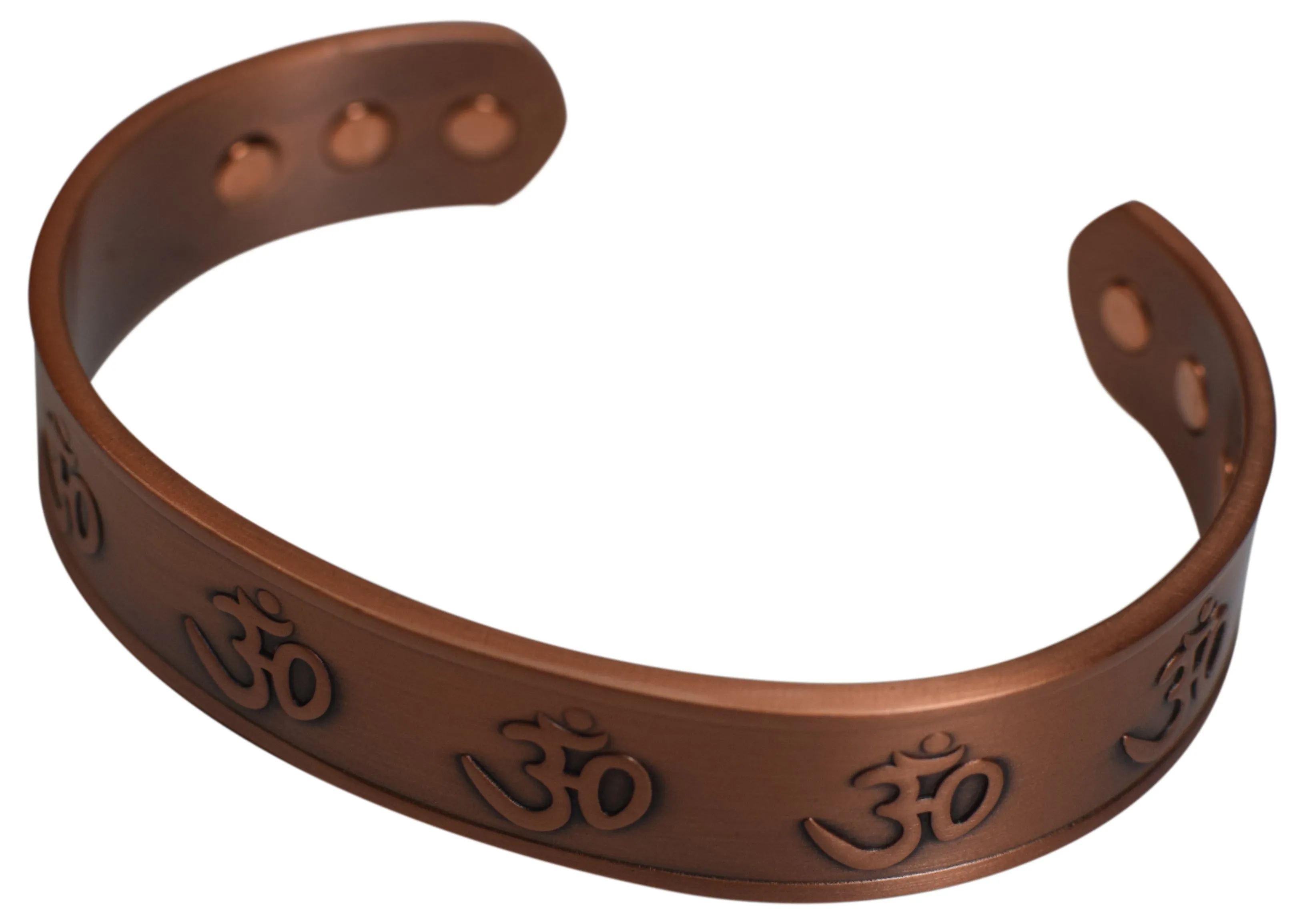 New Pure Powerful OM Magnetic Copper Bracelet Religious for Arthritis and Pain Relief