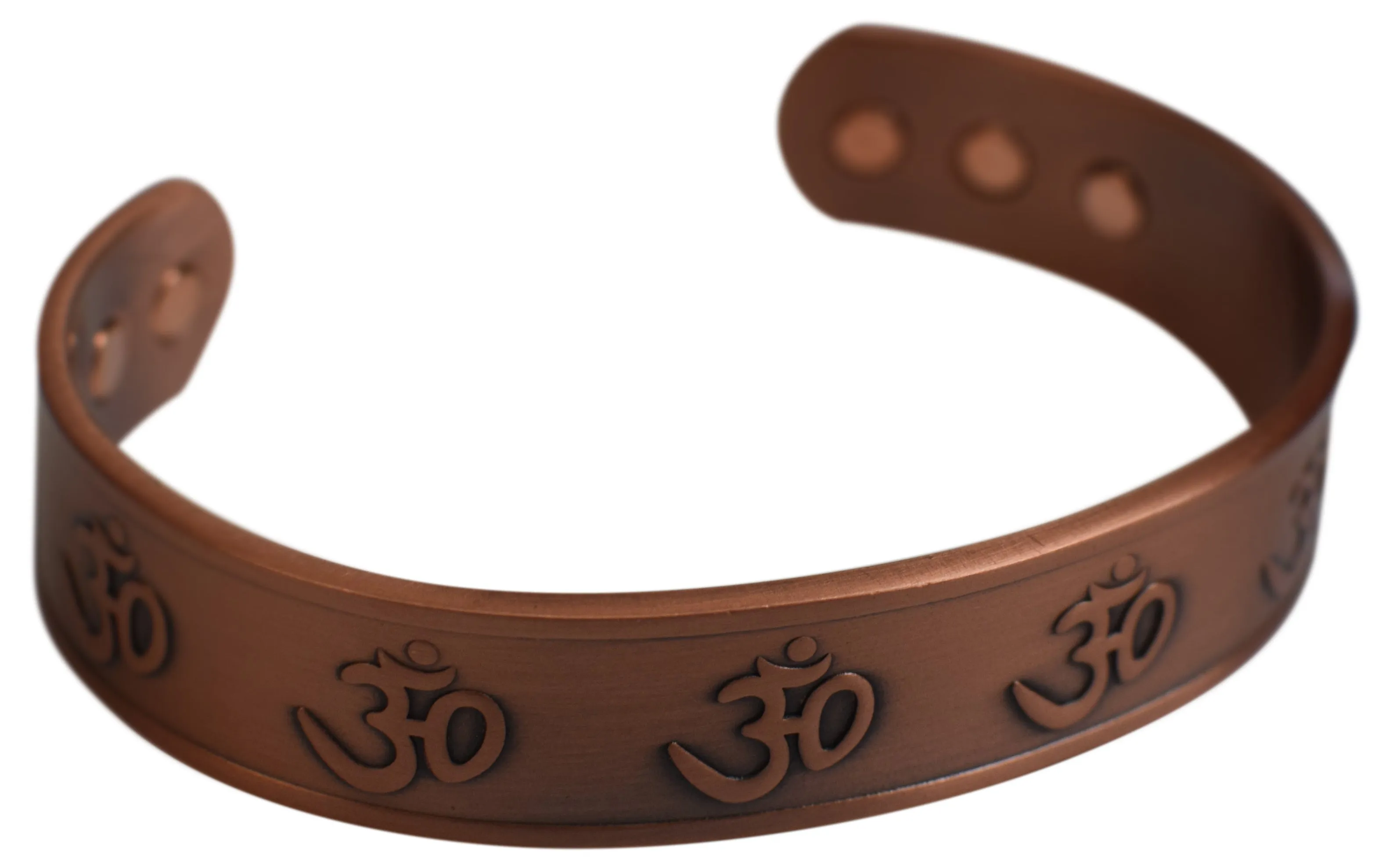 New Pure Powerful OM Magnetic Copper Bracelet Religious for Arthritis and Pain Relief