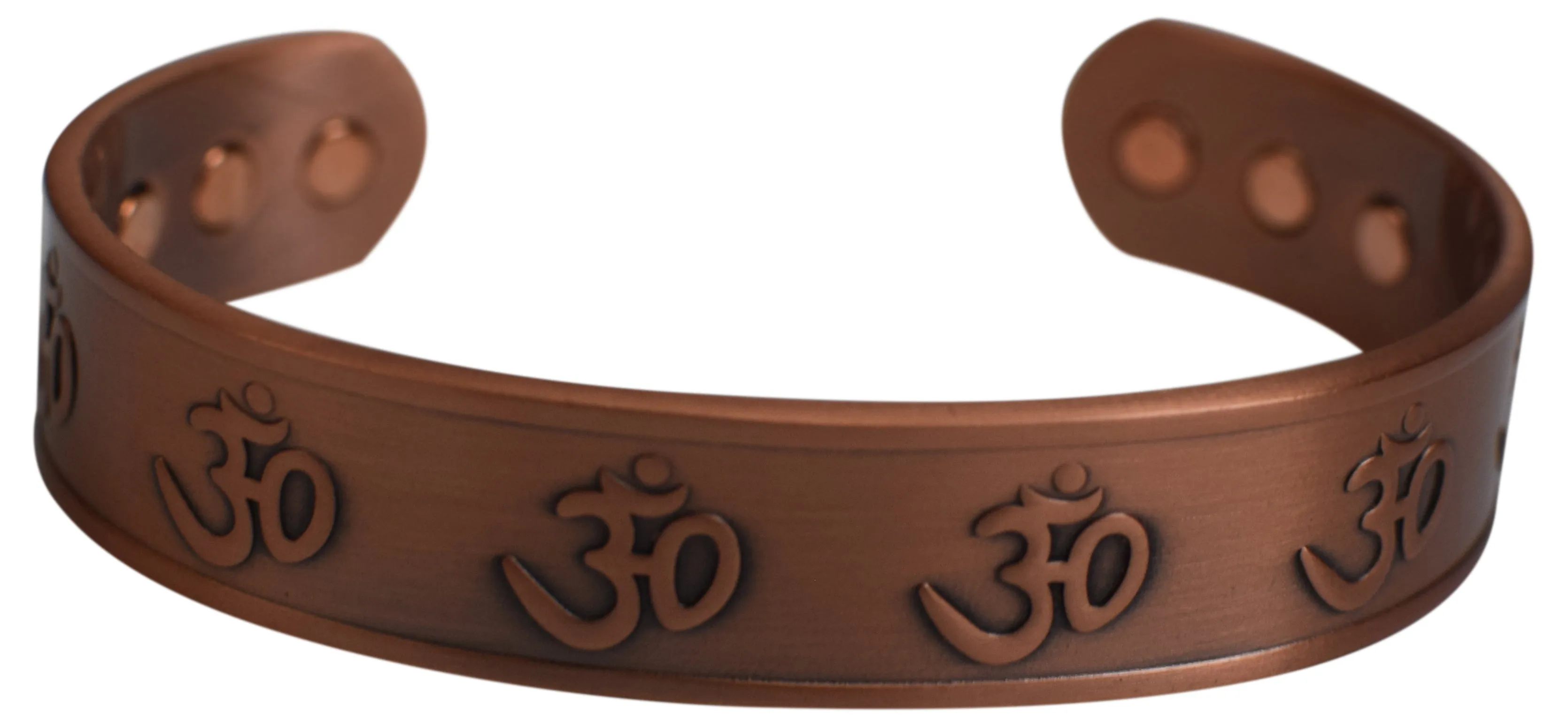 New Pure Powerful OM Magnetic Copper Bracelet Religious for Arthritis and Pain Relief