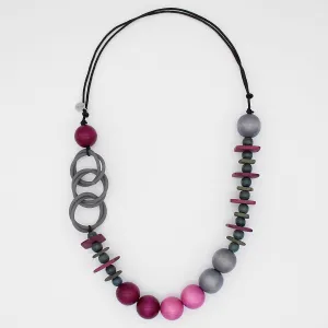 Ombre Fuchsia Statement Necklace