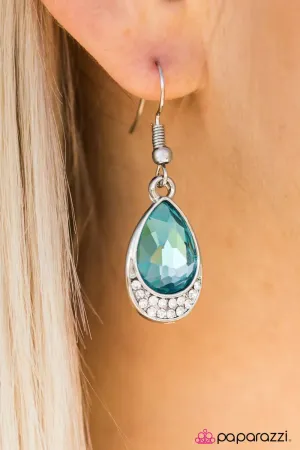 Paparazzi Earring ~ Ocean Cruise  - Blue