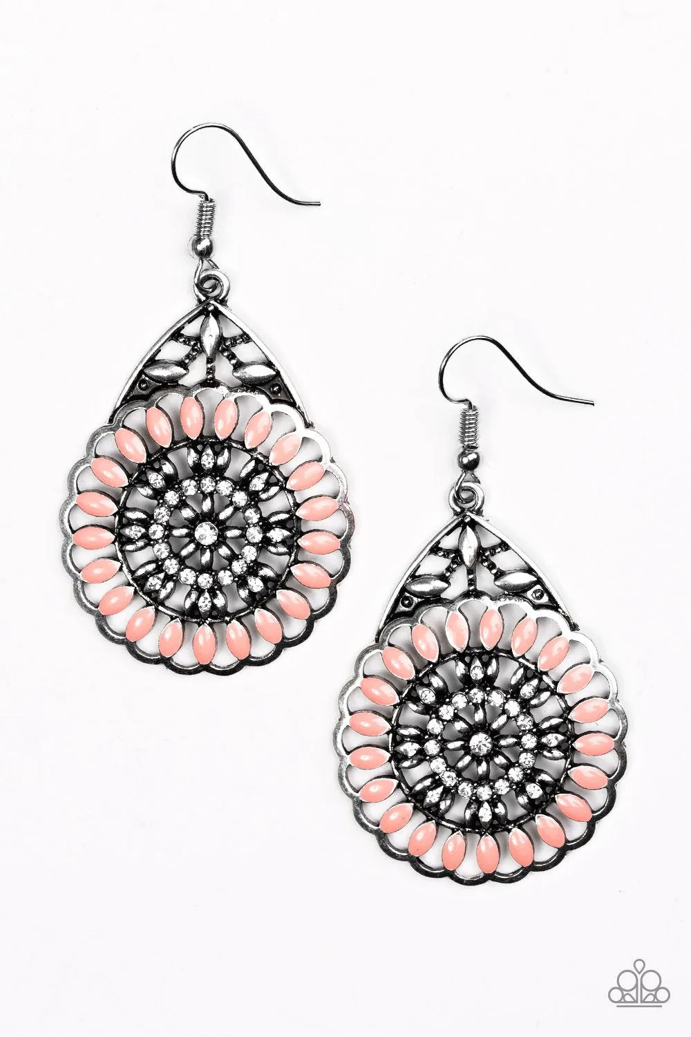 Paparazzi Earring ~ Perfectly Paradise - Orange