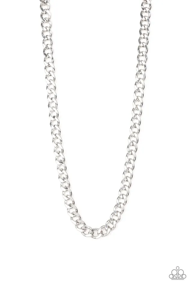 Paparazzi Necklace ~ Alpha - Silver