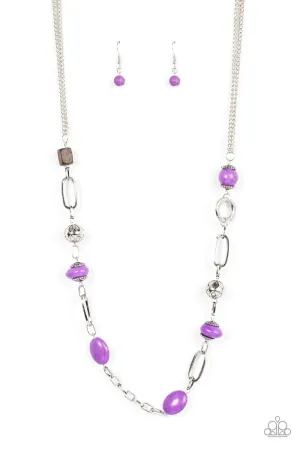 Paparazzi Necklace ~ Barefoot Bohemian - Purple