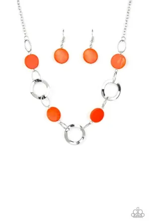 Paparazzi Necklace ~ Bermuda Bliss - Orange