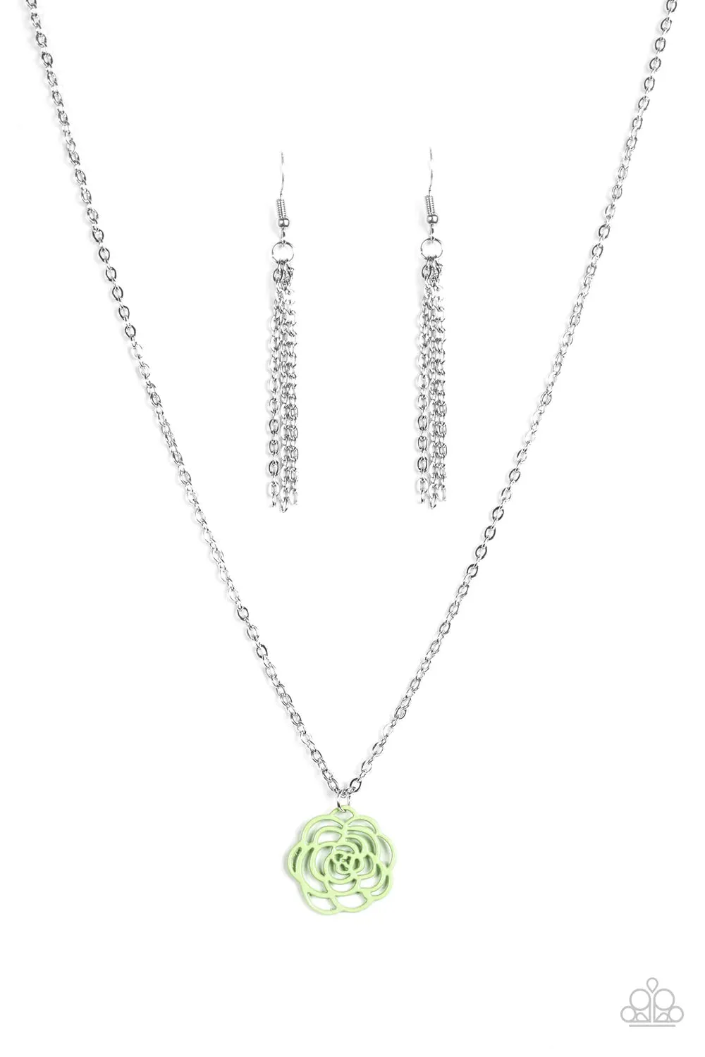 Paparazzi Necklace ~ Blossom Bliss - Green