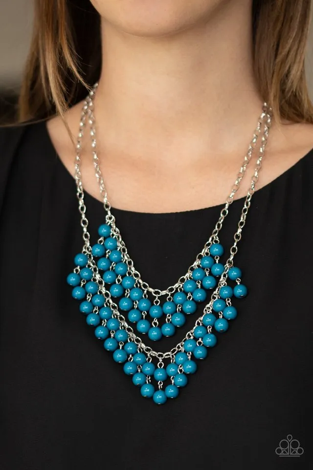 Paparazzi Necklace ~ Bubbly Boardwalk - Blue