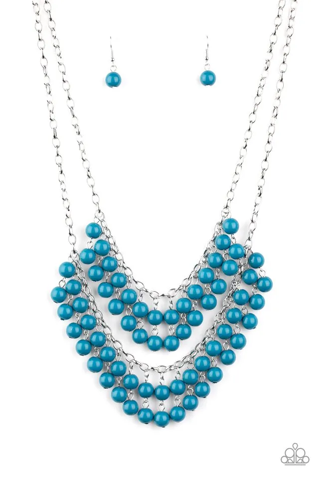 Paparazzi Necklace ~ Bubbly Boardwalk - Blue