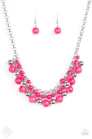 Paparazzi Necklace ~ For The Love Of Fashion - Pink