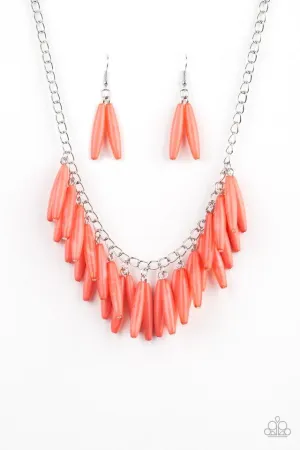 Paparazzi Necklace ~ Full Of Flavor - Orange