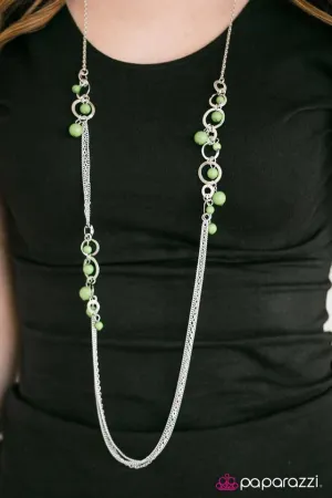 Paparazzi Necklace ~ Its Summer Somewhere - Green