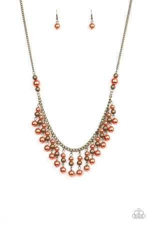 Paparazzi Necklace ~ Location, Location, Location! - Orange