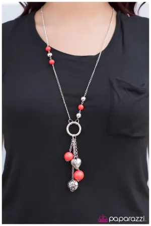 Paparazzi Necklace ~ Part Of The Movement - Red