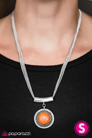 Paparazzi Necklace ~ Should Have Been A Cowboy - Orange