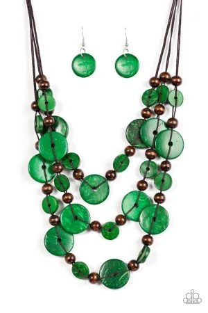 Paparazzi Necklace ~ South Beach Summer - Green