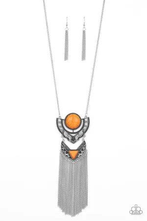 Paparazzi Necklace ~ Spirit Trek - Orange